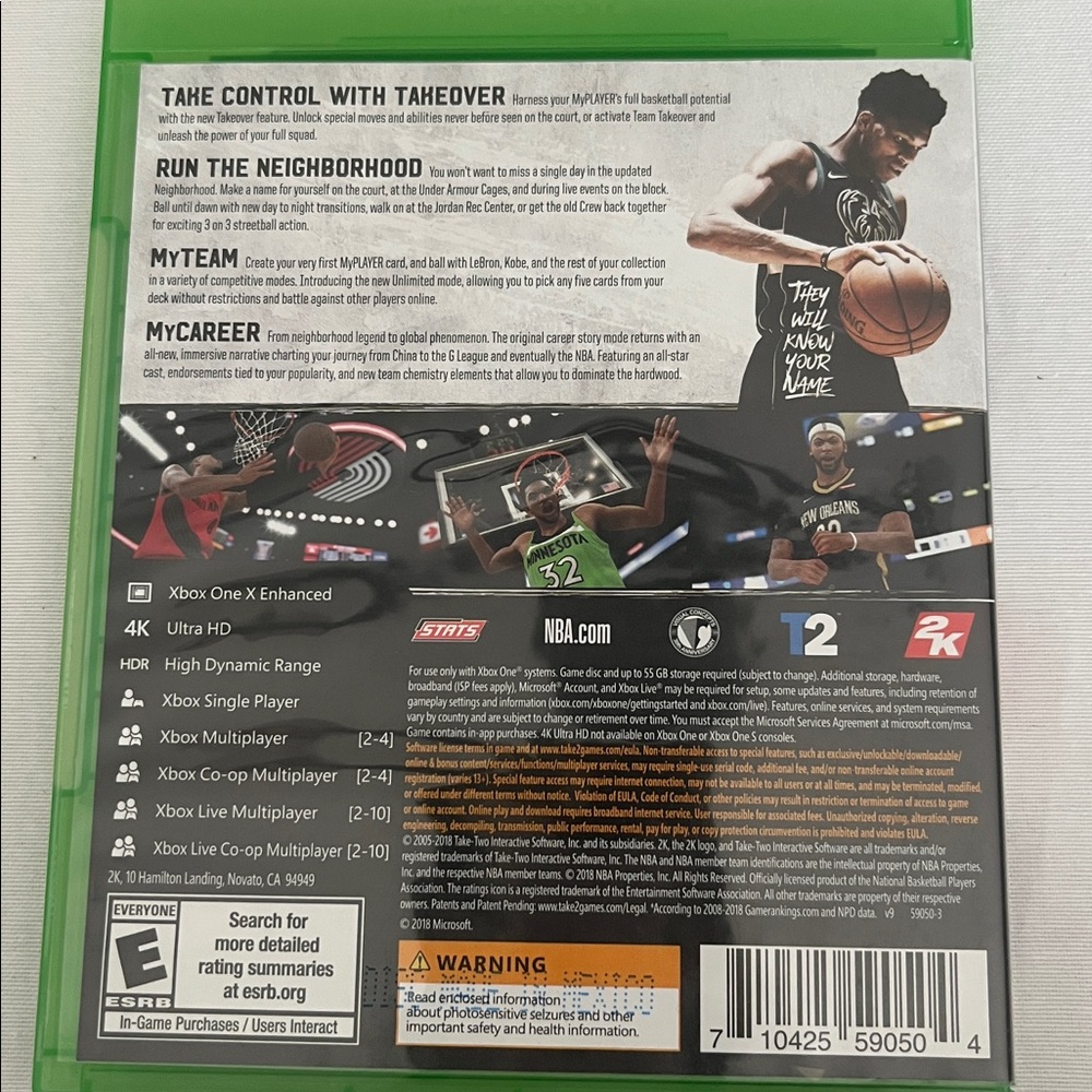 NBA 2K19 Xbox One Game with Case - Picture 2 of 4
